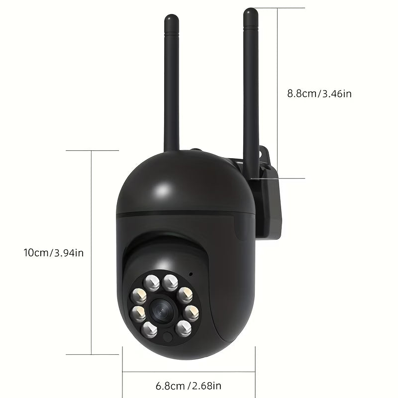 1080P Full HD Smart Wireless Security Camera (Black)