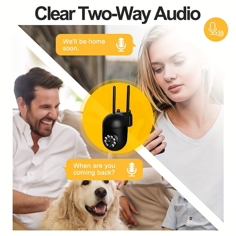 1080P Full HD Smart Wireless Security Camera (Black)